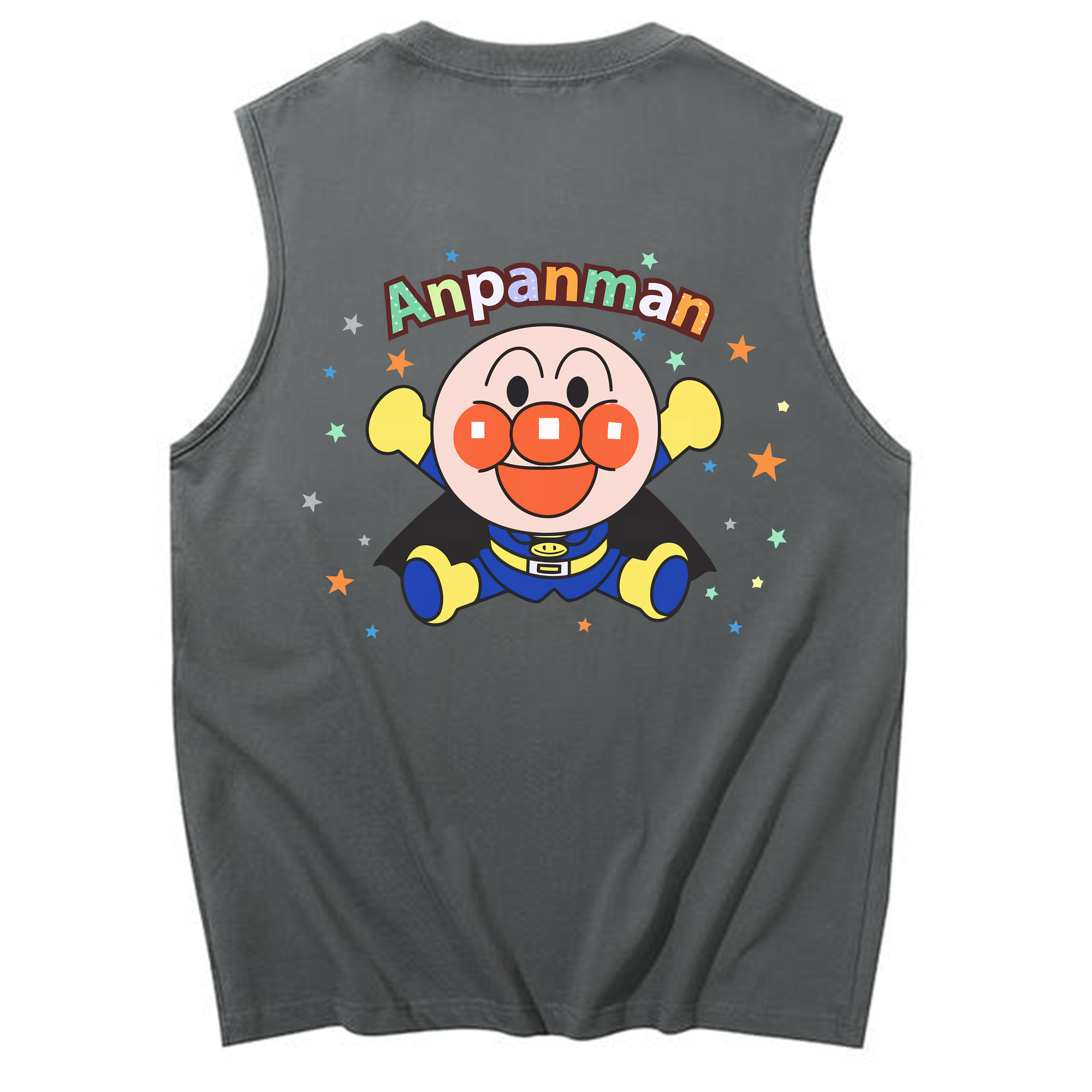 （画像用） アンパンマン Anpanman コットン100％タンクトップ（背面プリント）